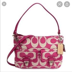 Coach Poppy Signature Metallic Crossbody